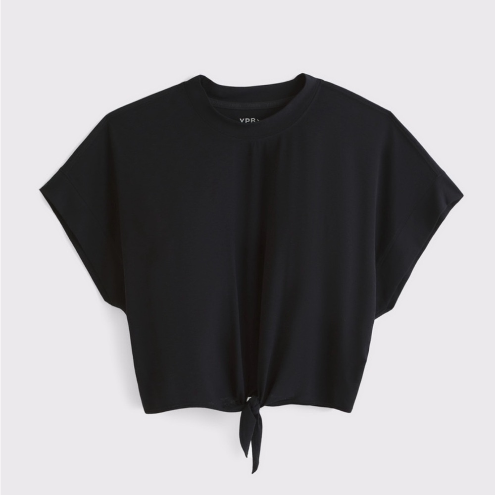 Abercrombie & Fitch YPB Active Featherweight Tie-Front Tee